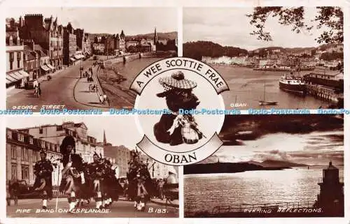 R504587 A Wee Scottie Frae Oban George Street Evening Reflections Valentine RP M