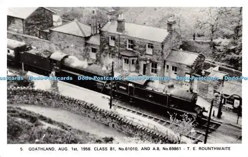 R506227 Goathland 01.08.1958 Class B 1 No 61010 und A 8 No 69861 T E Roundthwa