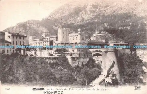 R504792 Monaco Le Palais du Prince et la Montee du Palais Neurdein et Cie ND Pho