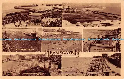 R504798 Ramsgate The Sands Marina Bathing Pool East Cliff Chine A H and S Parago