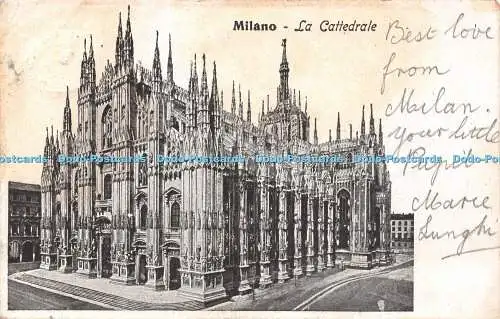 R504878 Postkarte Milano La Cattedrale