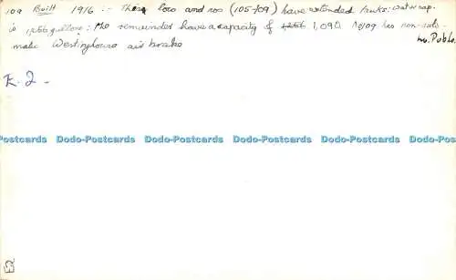 R506544 109 L B S C 0767 gebaut 1916 Zug oder Lok Postkarte