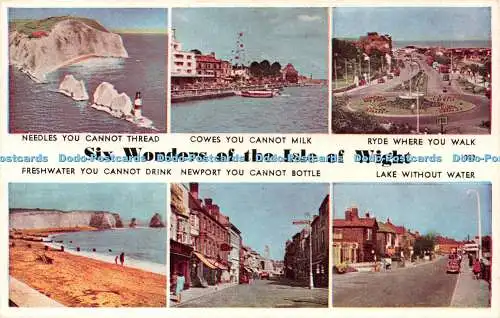 R504951 Sechs Wunder der Isle of Wight Nadeln Cowes Ryde Süßwasser G Dean Ba