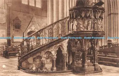 R504995 Worcester Cathedral The Pulpit F Frith No 32095