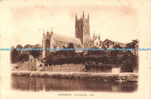 R506752 Worcester Cathedral S W The Bridge The Vignette Letter Card of Worcester