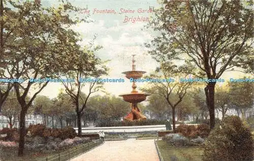 R505151 Brighton The Fountain Steine Gardens Postkarte