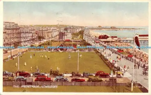 R508193 Die Promenade Lowestoft G 5001 R Carbo Farb Postkarte Valentinstag 1950