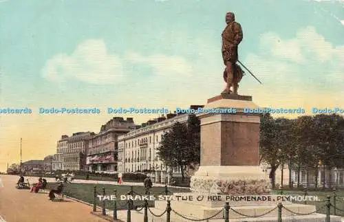 R508194 The Drake Statue and Hoe Promenade Plymouth W B P 1923 21927