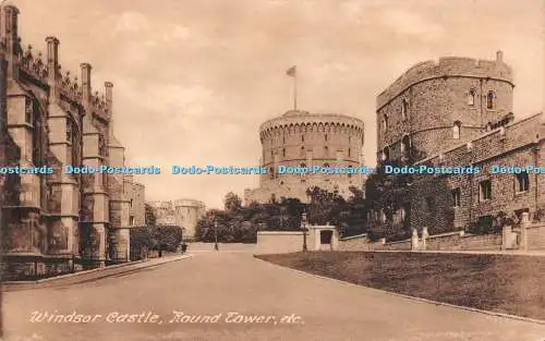 R505204 Windsor Castle Round Tower etc F Frith No 35381