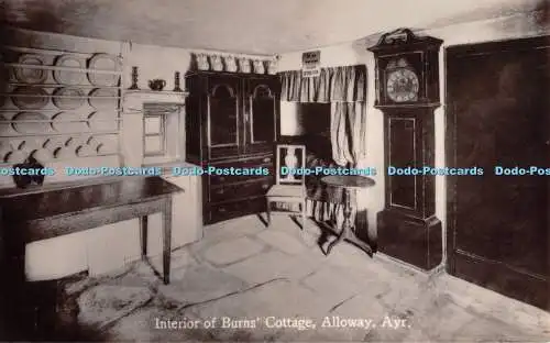 R506896 Innenraum von Burns Cottage Alloway Ayr Burns Cottage Museum Alloway Hende