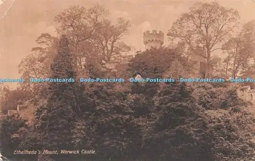 R505258 Warwick Castle Ethelfreda Mount W H S L Tritone Art Series No 1096