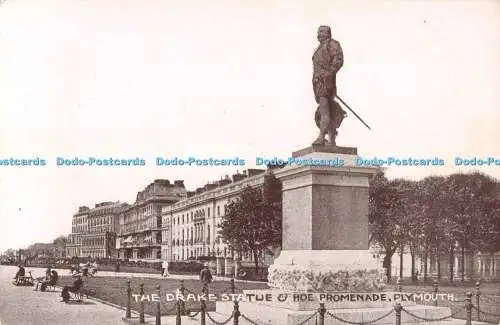 R508322 The Drake Statue and Hoe Promenade Plymouth W B P 64859