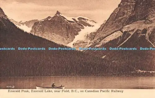 R506994 100169 Emerald Peak Emerald Lake near Field B C on Canadian Pacific Rail