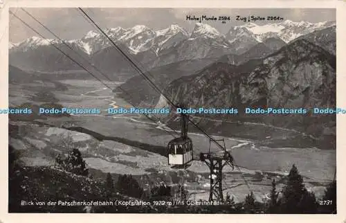 R505356 Blick Von Der Patscherkofelbahn Ins Oberinntal K T V Tiroler Kunstverlag