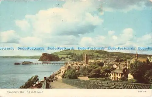 R507059 Teignmouth from the Cliff Walk Jarrold Cotman Color RP 1965