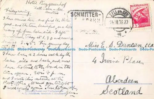 R507184 Zell am See mit Steinernem Meer Salzburg Monopol A G Schollhorn 1936