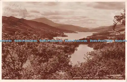 R507190 Pitlochry Queen View of Loch Tummel J B White Best of All Series RP 1938