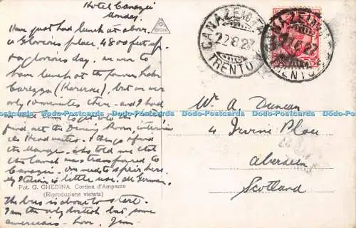 R507219 Val di Fassa Canazei Cima Pordoi e Sella G Ghedina 1927
