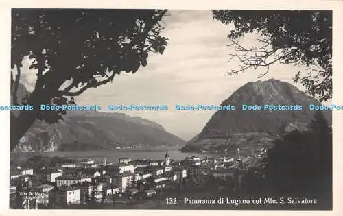 R507292 Panorama di Lugano col Mte S Salvatore A Myr RP