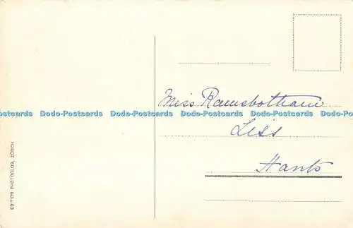 R508651 k 8547 Rigi First und die Berner Hochalpen Photoglob Zürich