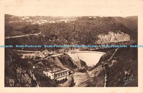 R505657 Le Barrage et l Usine hydro electrique de Mareges Correze Vue d ensemble