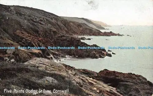 R508695 Five Points Clodgy St Ives Cornwall Kromo Serie Nr. T 22225 1908 B und D