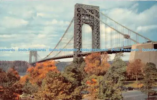 R508713 AM 520 George Washington Bridge and Hudson River Alfred Mainzer H S Croc