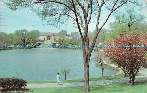 R508752 Fine Arts Garden Lagoon Cleveland Ohio Lusterchrome Tichnor Bros 1976 Wi