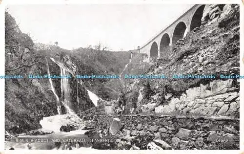 R505845 Llanberis S M R Viadukt und Wasserfall Valentine Silveresque