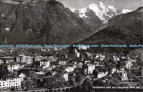 R508954 Interlaken und die Jungfrau Photoglob Wehrli A G Zürich 1953