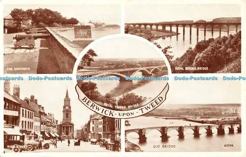 R507615 Berwick Upon Tweed The Ramparts High Street Valentine Phototype Multi Vi