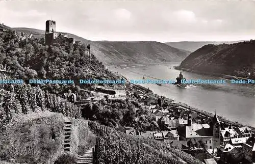 R507637 Kaub am Rhein Burg Gutenfels und Platz Hersteller und Verlag Schoning Ag