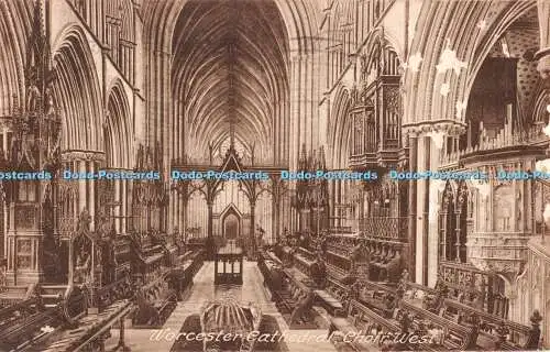 R507664 Worcester Cathedral Choir West F Frith No 29313 1928