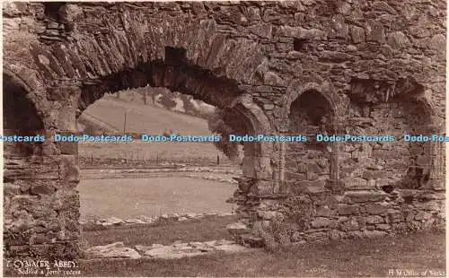 R506021 Cymmer Abbey Sedilia and Tomb Recess H M Office of Works