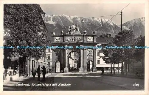 R506039 Innsbruck Triumpfpforte mit Noraket K T V Tiroler Kunstverlag Chizzali