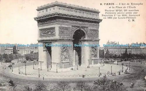 R509067 Paris L Arc de Triomphe et la Place de l Etoile C M