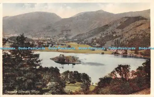 R506083 Grasmere Lake and Village G B Abraham Nature Colour Series