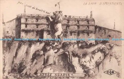 R510582 Le Lion S Ungeduldig Apres Agadir Schmitt et Fil C L B Etablissements C