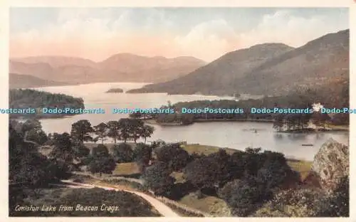 R506084 Coniston Lake From Beacon Crags G B Abraham Nature Colour Series