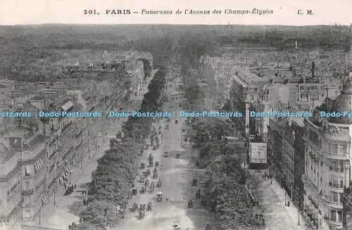 R509120 Paris Panorama de l Avenue des Champs Elysees C M