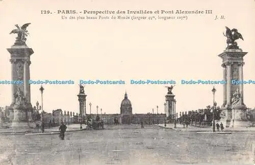 R509124 Paris Perspective des Invalides et Pont Alexandre III Societe des Amis d