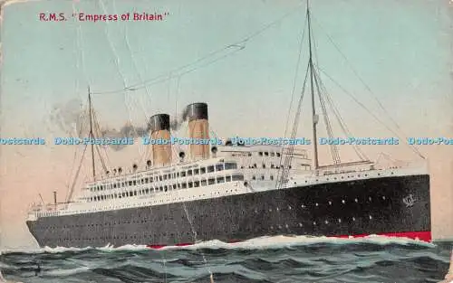 R509147 R M S Empress of Britain Valentine Colourtone Series