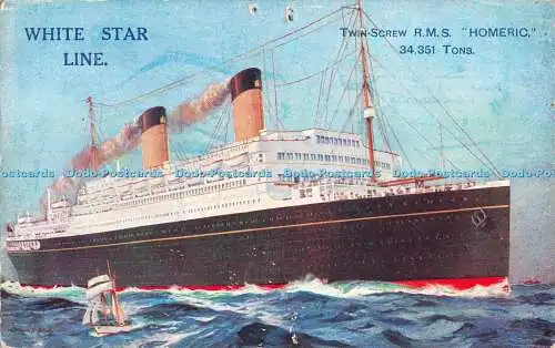 R509152 Doppelschraube R M S Homeric White Star Line Pickford