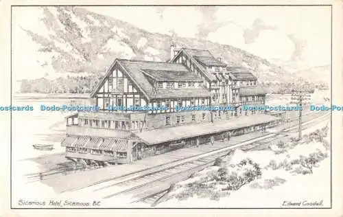 R509162 Sicamous B C Sicamous Hotel Bulman Bros Edward Goodall