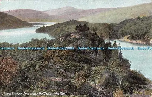 R507839 Loch Katrine From Above the Trossachs Pier J W B Commercial Series No 30