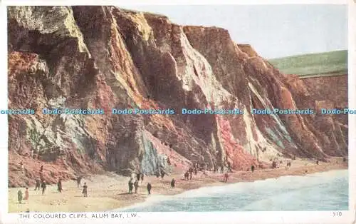 R510688 The Coloured Cliffs Alum Bay I W G Dean The Bay Series