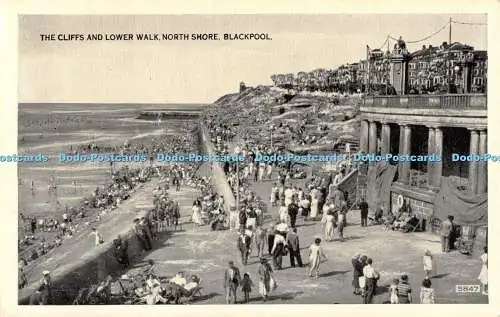 R507882 Blackpool The Cliffs and Lower Walk North Shore D Constance RP