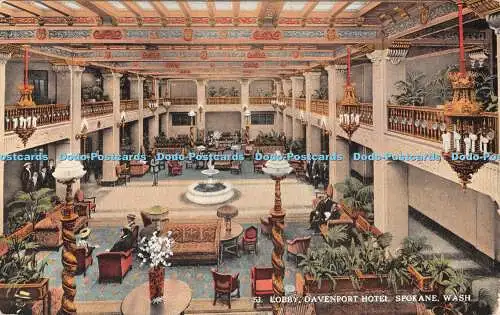 R507899 Lobby Davenport Hotel Spokane Wash The Boughton Robbins