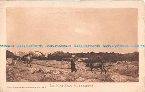 R509257 La Natura G Segantini Postkarte