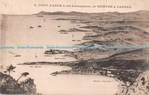 R510754 Cote d Azura Vol d aeroplane de Menton a Cannes Giletta